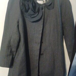 Moschino flower appliqué Grey Jacket Large